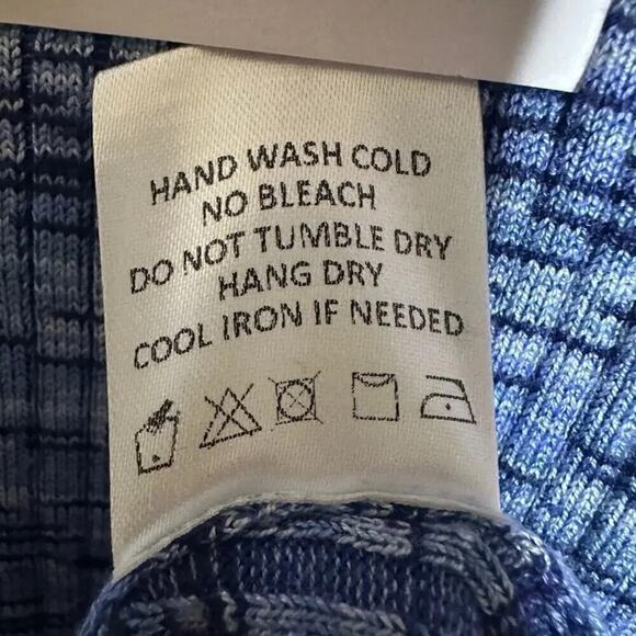 Song of Style Women's Mick Knit Mini Dress - Size Large Blue Long Sleeve Bodycon - Picture 9 of 10